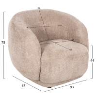 ΠΟΛΥΘΡΟΝΑ KARPEN HM9600.08 ΜΠΕΖ ΜΠΟΥΚΛΕ ΥΦΑΣΜΑ 93x87x78Υ εκ. ΠΟΛΥΘΡΟΝΑ KARPEN HM9600.08 ΜΠΕΖ ΜΠΟΥΚΛΕ ΥΦΑΣΜΑ 93x87x78Υ εκ.
