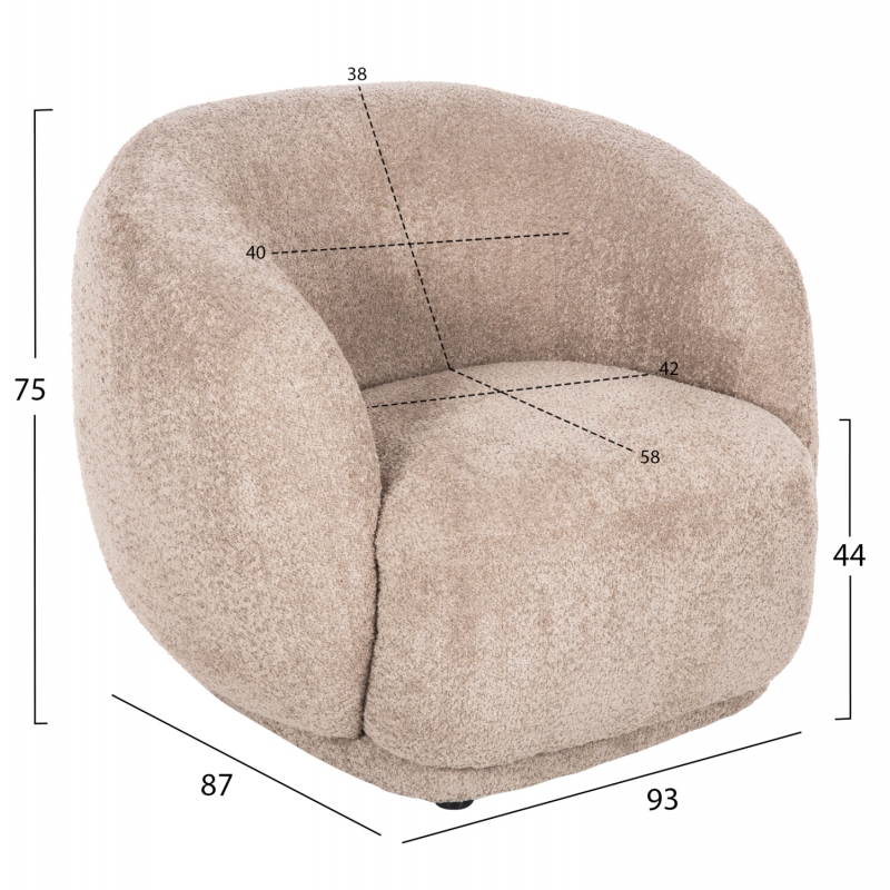 ΠΟΛΥΘΡΟΝΑ KARPEN HM9600.08 ΜΠΕΖ ΜΠΟΥΚΛΕ ΥΦΑΣΜΑ 93x87x78Υ εκ. ΠΟΛΥΘΡΟΝΑ KARPEN HM9600.08 ΜΠΕΖ ΜΠΟΥΚΛΕ ΥΦΑΣΜΑ 93x87x78Υ εκ.