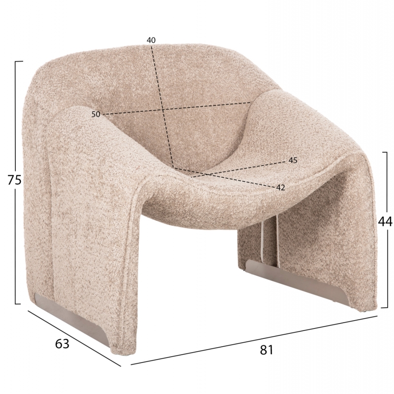 ΠΟΛΥΘΡΟΝΑ SPINER HM9599.08 ΜΠΕΖ ΜΠΟΥΚΛΕ ΥΦΑΣΜΑ 81x64x74Υεκ. ΠΟΛΥΘΡΟΝΑ SPINER HM9599.08 ΜΠΕΖ ΜΠΟΥΚΛΕ ΥΦΑΣΜΑ 81x64x74Υεκ.