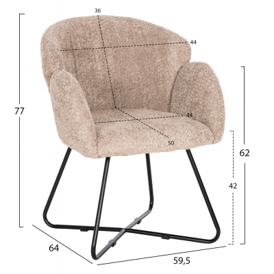 ΠΟΛΥΘΡΟΝΑ HARNIS HM9603.08 ΜΠΕΖ ΜΠΟΥΚΛΕ-ΜΑΥΡΑ ΜΕΤΑΛ.ΠΟΔΙΑ ΧΙΑΣΤΙ 59,5x64x77Υεκ ΠΟΛΥΘΡΟΝΑ HARNIS HM9603.08 ΜΠΕΖ ΜΠΟΥΚΛΕ-ΜΑΥΡΑ ΜΕΤΑΛ.ΠΟΔΙΑ ΧΙΑΣΤΙ 59,5x64x77Υεκ