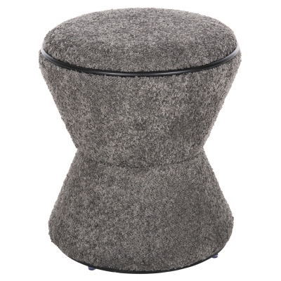 ΣΚΑΜΠΟ ΣΤΡΟΓΓΥΛΟ LINNER HM9604.01 ΜΠΟΥΚΛΕ ΥΦΑΣΜΑ ΓΚΡΙ-ΜΑΥΡΗ ΛΕΠΤΟΜΕΡΕΙΑ Φ38x44Υεκ.