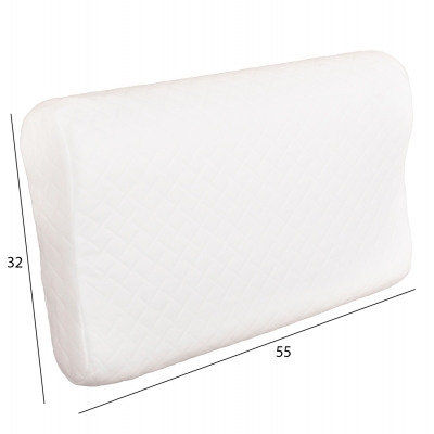 ΜΑΞΙΛΑΡΙ ΥΠΝΟΥ BEZEL HM673 MEMORY FOAM-ΛΕΥΚΟ ΥΦΑΣΜΑ 55x32Υεκ ΜΑΞΙΛΑΡΙ ΥΠΝΟΥ BEZEL HM673 MEMORY FOAM-ΛΕΥΚΟ ΥΦΑΣΜΑ 55x32Υεκ