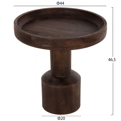 ΤΡΑΠΕΖΙ ΣΑΛΟΝΙΟΥ ΣΤΡΟΓΓΥΛΟ CRAMM HM9700 ΜΑΣΙΦ MANGO ΣΚΟΥΡΟ ΚΑΦΕ Φ45x47Υεκ. ΤΡΑΠΕΖΙ ΣΑΛΟΝΙΟΥ ΣΤΡΟΓΓΥΛΟ CRAMM HM9700 ΜΑΣΙΦ MANGO ΣΚΟΥΡΟ ΚΑΦΕ Φ45x47Υεκ.