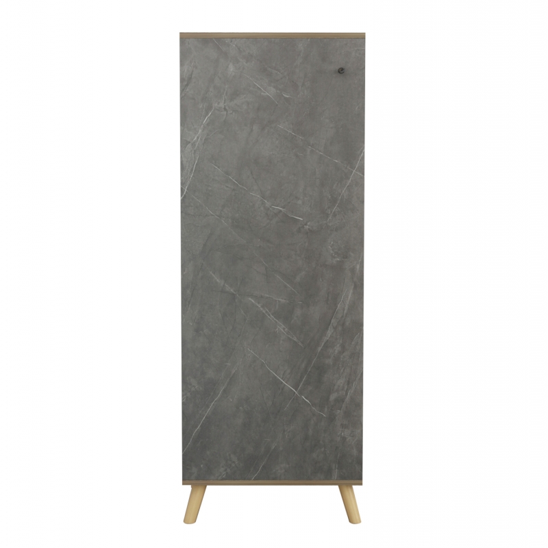ΠΑΠΟΥΤΣΟΘΗΚΗ-ΝΤΟΥΛΑΠΙ ALVARO HM8954.14 ΜΕΛΑΜΙΝΗ SONAMA-STONE TEXTURE 50Χ38Χ135Yεκ.