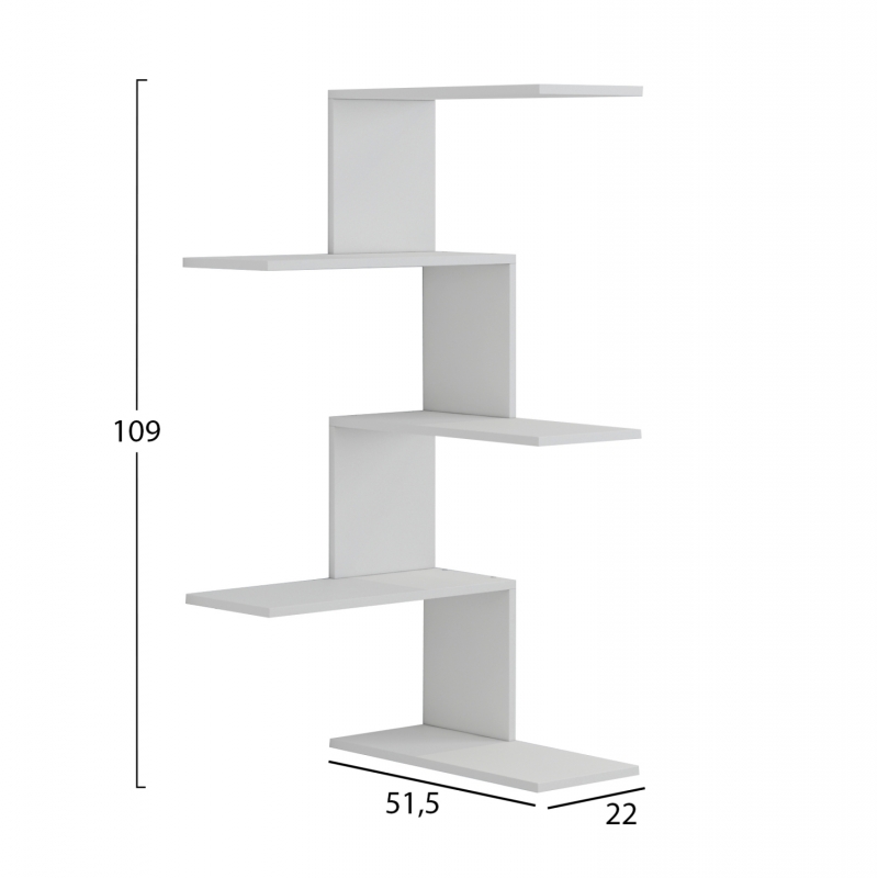 ΕΠΙΤΟΙΧΙΑ ΡΑΦΙΕΡΑ RORY HM8931.11 ΜΕΛΑΜΙΝΗ ΣΕ ΛΕΥΚΟ 22x51,5x109Υ εκ. ΕΠΙΤΟΙΧΙΑ ΡΑΦΙΕΡΑ RORY HM8931.11 ΜΕΛΑΜΙΝΗ ΣΕ ΛΕΥΚΟ 22x51,5x109Υ εκ.