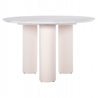 ΤΡΑΠΕΖΙ ΣΤΡΟΓΓΥΛΟ DORIK HM9768.01 MDF ΛΕΥΚΟ ΜΑΡΜΑΡΟ-MDF ΠΟΔΙΑ Φ120x77Υεκ. ΤΡΑΠΕΖΙ ΣΤΡΟΓΓΥΛΟ DORIK HM9768.01 MDF ΛΕΥΚΟ ΜΑΡΜΑΡΟ-MDF ΠΟΔΙΑ Φ120x77Υεκ.