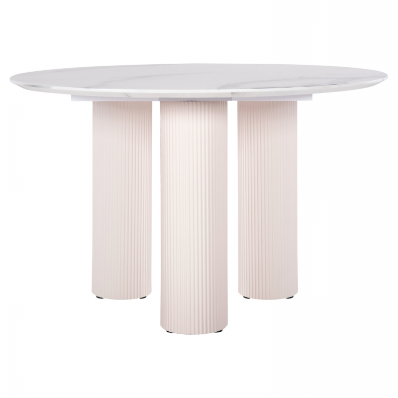ΤΡΑΠΕΖΙ ΣΤΡΟΓΓΥΛΟ DORIK HM9768.01 MDF ΛΕΥΚΟ ΜΑΡΜΑΡΟ-MDF ΠΟΔΙΑ Φ120x77Υεκ. ΤΡΑΠΕΖΙ ΣΤΡΟΓΓΥΛΟ DORIK HM9768.01 MDF ΛΕΥΚΟ ΜΑΡΜΑΡΟ-MDF ΠΟΔΙΑ Φ120x77Υεκ.