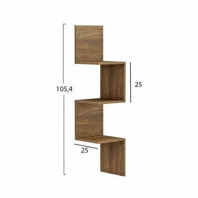 ΕΠΙΤΟΙΧΙΑ ΓΩΝΙΑΚΗ ΡΑΦΙΕΡΑ ILLUSION HM8935.11 ΜΕΛΑΜΙΝΗ ΣΕ ΣΚΟΥΡΟ ΦΥΣΙΚΟ 25x25x105,4Υεκ. ΕΠΙΤΟΙΧΙΑ ΓΩΝΙΑΚΗ ΡΑΦΙΕΡΑ ILLUSION HM8935.11 ΜΕΛΑΜΙΝΗ ΣΕ ΣΚΟΥΡΟ ΦΥΣΙΚΟ 25x25x105,4Υεκ.