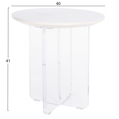 ΤΡΑΠΕΖΙ ΣΑΛΟΝΙΟΥ ACRYLON HM9779.01 HPL ΛΕΥΚΟ ΜΑΡΜΑΡΟ-ΑΚΡΥΛΙΚΟ ΠΟΔΙ Φ40x41Υεκ. ΤΡΑΠΕΖΙ ΣΑΛΟΝΙΟΥ ACRYLON HM9779.01 HPL ΛΕΥΚΟ ΜΑΡΜΑΡΟ-ΑΚΡΥΛΙΚΟ ΠΟΔΙ Φ40x41Υεκ.