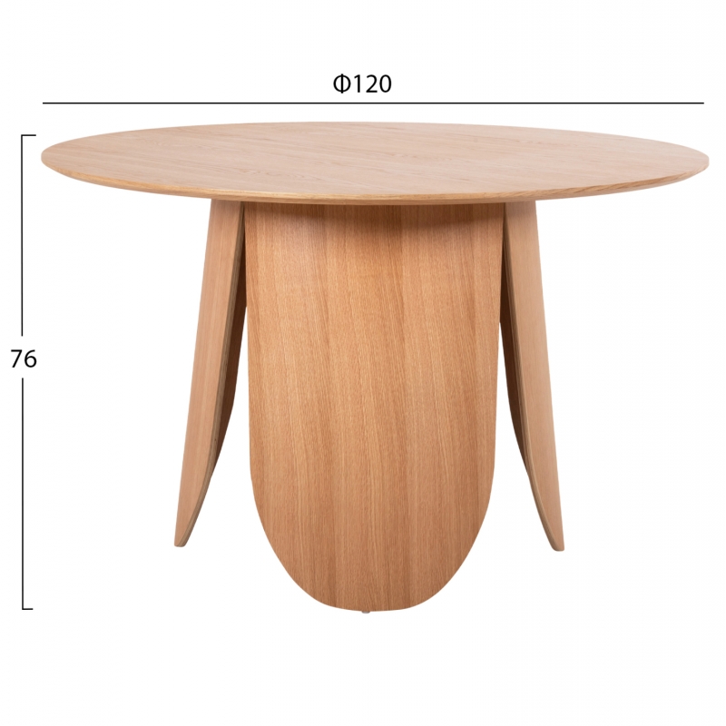 ΤΡΑΠΕΖΙ ΣΤΡΟΓΓΥΛΟ DENTY HM9612.01 MDF ΜΕ ΚΑΠΛΑΜΑ ΔΡΥΟΣ-ΧΡΩΜΑ ΔΡΥΟΣ Φ120x75Υεκ. ΤΡΑΠΕΖΙ ΣΤΡΟΓΓΥΛΟ DENTY HM9612.01 MDF ΜΕ ΚΑΠΛΑΜΑ ΔΡΥΟΣ-ΧΡΩΜΑ ΔΡΥΟΣ Φ120x75Υεκ.