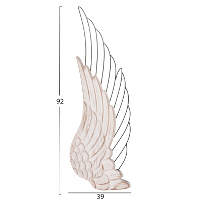 ΔΙΑΚΟΣΜΗΤΙΚΟ ΤΟΙΧΟΥ ΣΕΤ 2ΤΜΧ ΦΤΕΡΑ HM4223 MDF ΣΕ ΛΕΥΚΟ-ΜΑΥΡΟ ΜΕΤΑΛΛΟ 39x1,5x92Υ εκ. ΔΙΑΚΟΣΜΗΤΙΚΟ ΤΟΙΧΟΥ ΣΕΤ 2ΤΜΧ ΦΤΕΡΑ HM4223 MDF ΣΕ ΛΕΥΚΟ-ΜΑΥΡΟ ΜΕΤΑΛΛΟ 39x1,5x92Υ εκ.