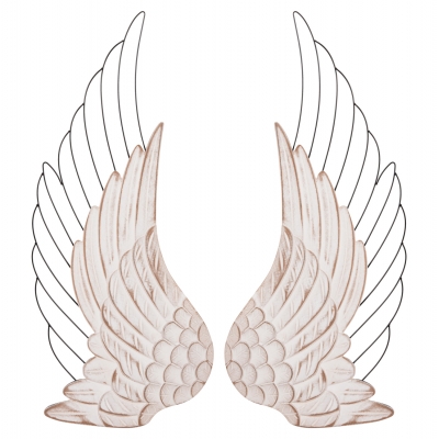 ΔΙΑΚΟΣΜΗΤΙΚΟ ΤΟΙΧΟΥ ΣΕΤ 2ΤΜΧ ΦΤΕΡΑ HM4223 MDF ΣΕ ΛΕΥΚΟ-ΜΑΥΡΟ ΜΕΤΑΛΛΟ 39x1,5x92Υ εκ. ΔΙΑΚΟΣΜΗΤΙΚΟ ΤΟΙΧΟΥ ΣΕΤ 2ΤΜΧ ΦΤΕΡΑ HM4223 MDF ΣΕ ΛΕΥΚΟ-ΜΑΥΡΟ ΜΕΤΑΛΛΟ 39x1,5x92Υ εκ.