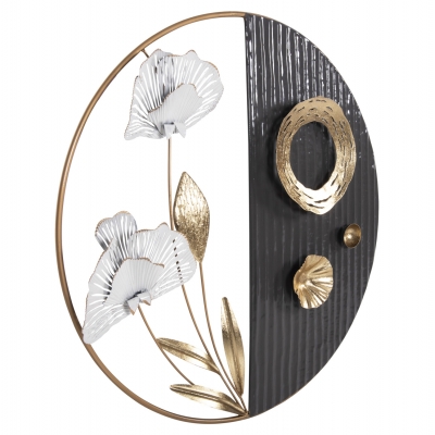 ΔΙΑΚΟΣΜΗΤΙΚΟ ΤΟΙΧΟΥ ΣΤΡΟΓΓΥΛΟ HM4202 ΜΕΤΑΛΛΟ ΣΕ ΧΡΥΣΟ-ΜΑΥΡΟ-ΛΕΥΚΟ Φ60εκ ΔΙΑΚΟΣΜΗΤΙΚΟ ΤΟΙΧΟΥ ΣΤΡΟΓΓΥΛΟ HM4202 ΜΕΤΑΛΛΟ ΣΕ ΧΡΥΣΟ-ΜΑΥΡΟ-ΛΕΥΚΟ Φ60εκ