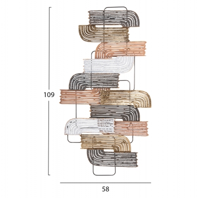 ΔΙΑΚΟΣΜΗΤΙΚΟ ΤΟΙΧΟΥ HM4206 ΜΕΤΑΛΛΟ ΣΕ ΔΙΑΦΟΡΑ ΧΡΩΜΑΤΑ 58x4x109εκ. ΔΙΑΚΟΣΜΗΤΙΚΟ ΤΟΙΧΟΥ HM4206 ΜΕΤΑΛΛΟ ΣΕ ΔΙΑΦΟΡΑ ΧΡΩΜΑΤΑ 58x4x109εκ.