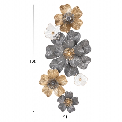ΔΙΑΚΟΣΜΗΤΙΚΟ ΤΟΙΧΟΥ HM4214 ΜΕΤΑΛΛΟ ΣΕ ΛΕΥΚΟ-ΓΚΡΙ-ΧΡΥΣΟ 51x7,5x120εκ. ΔΙΑΚΟΣΜΗΤΙΚΟ ΤΟΙΧΟΥ HM4214 ΜΕΤΑΛΛΟ ΣΕ ΛΕΥΚΟ-ΓΚΡΙ-ΧΡΥΣΟ 51x7,5x120εκ.