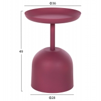 ΤΡΑΠΕΖΙ ΒΟΗΘΗΤΙΚΟ ΣΤΡΟΓΓΥΛΟ DELBEL HM4262.06 ΜΕΤΑΛΛΟ ΣΕ ΡΟΖ Φ36x49Υ εκ. ΤΡΑΠΕΖΙ ΒΟΗΘΗΤΙΚΟ ΣΤΡΟΓΓΥΛΟ DELBEL HM4262.06 ΜΕΤΑΛΛΟ ΣΕ ΡΟΖ Φ36x49Υ εκ.