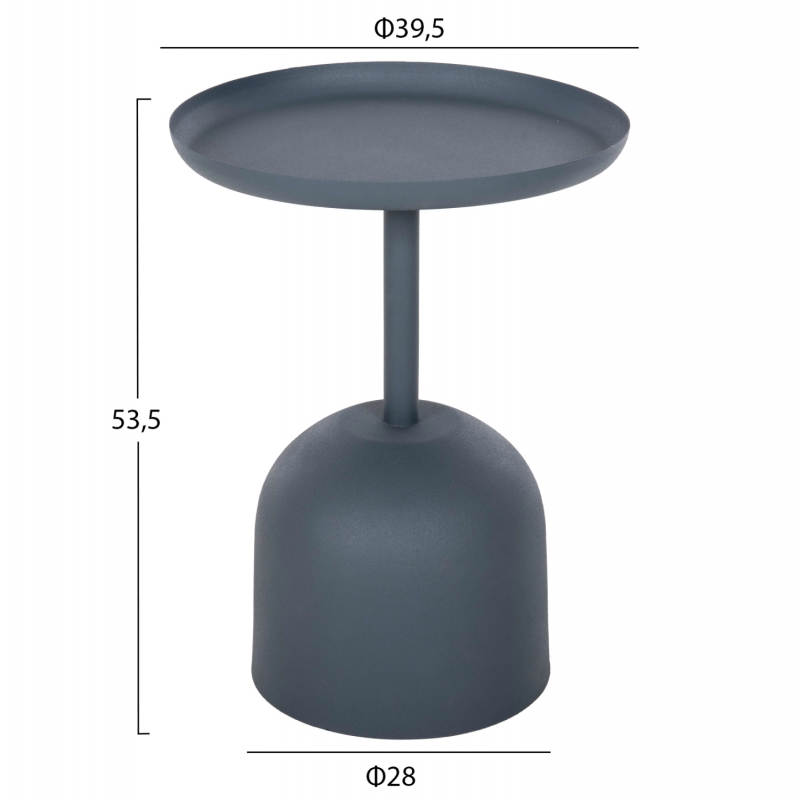 ΤΡΑΠΕΖΙ ΒΟΗΘΗΤΙΚΟ ΣΤΡΟΓΓΥΛΟ DELBEL HM4261.05 ΜΕΤΑΛΛΟ ΜΠΛΕ ΣΚΟΥΡΟ Φ39,5x53,5Υ εκ. ΤΡΑΠΕΖΙ ΒΟΗΘΗΤΙΚΟ ΣΤΡΟΓΓΥΛΟ DELBEL HM4261.05 ΜΕΤΑΛΛΟ ΜΠΛΕ ΣΚΟΥΡΟ Φ39,5x53,5Υ εκ.