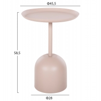 ΤΡΑΠΕΖΙ ΒΟΗΘΗΤΙΚΟ ΣΤΡΟΓΓΥΛΟ DELBEL HM4265.10 ΜΕΤΑΛΛΟ ΣΕ ΕΚΡΟΥ Φ45,5x58,5 εκ. ΤΡΑΠΕΖΙ ΒΟΗΘΗΤΙΚΟ ΣΤΡΟΓΓΥΛΟ DELBEL HM4265.10 ΜΕΤΑΛΛΟ ΣΕ ΕΚΡΟΥ Φ45,5x58,5 εκ.