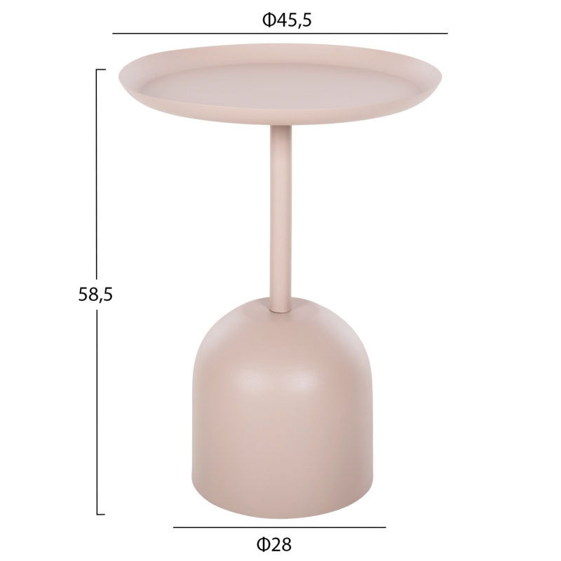 ΤΡΑΠΕΖΙ ΒΟΗΘΗΤΙΚΟ ΣΤΡΟΓΓΥΛΟ DELBEL HM4265.10 ΜΕΤΑΛΛΟ ΣΕ ΕΚΡΟΥ Φ45,5x58,5 εκ. ΤΡΑΠΕΖΙ ΒΟΗΘΗΤΙΚΟ ΣΤΡΟΓΓΥΛΟ DELBEL HM4265.10 ΜΕΤΑΛΛΟ ΣΕ ΕΚΡΟΥ Φ45,5x58,5 εκ.