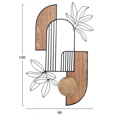 ΔΙΑΚΟΣΜΗΤΙΚΟ ΤΟΙΧΟΥ HM4218 ΞΥΛΟ ΣΕ ΦΥΣΙΚΟ-ΜΑΥΡΟ ΜΕΤΑΛΛΟ 66x100Υ εκ. ΔΙΑΚΟΣΜΗΤΙΚΟ ΤΟΙΧΟΥ HM4218 ΞΥΛΟ ΣΕ ΦΥΣΙΚΟ-ΜΑΥΡΟ ΜΕΤΑΛΛΟ 66x100Υ εκ.