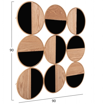 ΔΙΑΚΟΣΜΗΤΙΚΟ ΤΟΙΧΟΥ HM4197 ΜΕΤΑΛΛΟ ΣΕ ΧΡΥΣΟ-MDF ΣΕ ΦΥΣΙΚΟ-ΜΑΥΡΟ 90x90 εκ. ΔΙΑΚΟΣΜΗΤΙΚΟ ΤΟΙΧΟΥ HM4197 ΜΕΤΑΛΛΟ ΣΕ ΧΡΥΣΟ-MDF ΣΕ ΦΥΣΙΚΟ-ΜΑΥΡΟ 90x90 εκ.