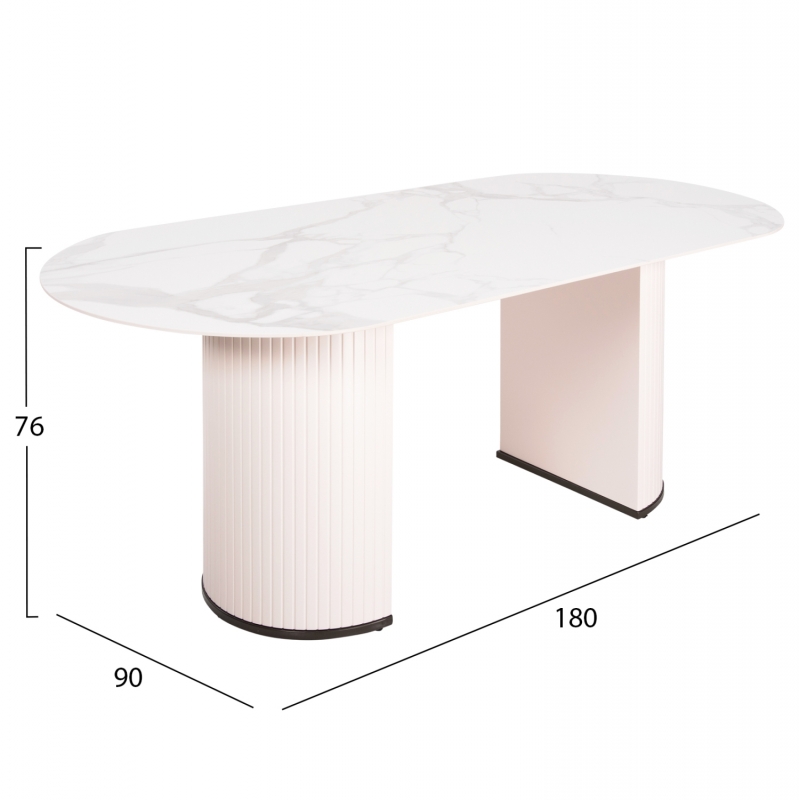 ΣΕΤ ΤΡΑΠΕΖΑΡΙΑ ΕΣΩΤ.ΧΩΡΟΥ 7ΤΜΧ HM11976 ΤΡΑΠΕΖΙ CORBY & 6 ΠΟΛΥΘΡΟΝΕΣ WINON (ΜΠΕΖ)