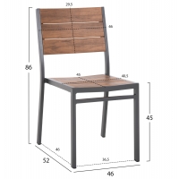 ΚΑΡΕΚΛΑ ΑΛΟΥΜΙΝΙΟΥ SAGA HM6063.02 ΣΚΟΥΡΟ ΓΚΡΙ ΜΕ POLYWOOD 46x52x86Υεκ. ΚΑΡΕΚΛΑ ΑΛΟΥΜΙΝΙΟΥ SAGA HM6063.02 ΣΚΟΥΡΟ ΓΚΡΙ ΜΕ POLYWOOD 46x52x86Υεκ.