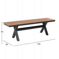 ΠΑΓΚΑΚΙ ΑΛΟΥΜΙΝΙΟΥ TAWNEE HM6038.01 ΑΝΘΡΑΚΙ ΜΕ POLYWOOD ΚΑΘΙΣΜΑ ΣΕ ΦΥΣΙΚΟ ΧΡΩΜΑ 150x36x45Υεκ. ΠΑΓΚΑΚΙ ΑΛΟΥΜΙΝΙΟΥ TAWNEE HM6038.01 ΑΝΘΡΑΚΙ ΜΕ POLYWOOD ΚΑΘΙΣΜΑ ΣΕ ΦΥΣΙΚΟ ΧΡΩΜΑ 150x36x45Υεκ.