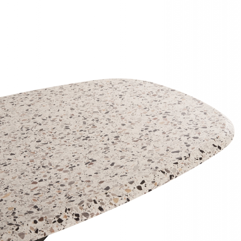 ΤΡΑΠΕΖΙ ΟΒΑΛ RODDEN HM11903.03 ΜΕ WERZALIT TERRAZZO-ΜΑΥΡΗ ΧΙΑΣΤΙ ΒΑΣΗ 146x94x75Υεκ ΤΡΑΠΕΖΙ ΟΒΑΛ RODDEN HM11903.03 ΜΕ WERZALIT TERRAZZO-ΜΑΥΡΗ ΧΙΑΣΤΙ ΒΑΣΗ 146x94x75Υεκ