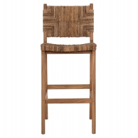 ΣΚΑΜΠΟ ΜΠΑΡ WALTER HM9841 ΞΥΛO TEAK ΣΕ ΦΥΣΙΚΟ-ΨΑΘΑ 46x55x105Υ εκ.