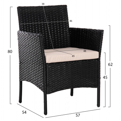 ΣΕΤ ΣΑΛΟΝΙ 4ΤΜΧ STASIA HM6089.01 ΣΥΝΘ.RATTAN ΜΑΥΡΟ-ΚΑΠΟΥΤΣΙΝΟ ΜΑΞΙΛΑΡΙΑ ΣΕΤ ΣΑΛΟΝΙ 4ΤΜΧ STASIA HM6089.01 ΣΥΝΘ.RATTAN ΜΑΥΡΟ-ΚΑΠΟΥΤΣΙΝΟ ΜΑΞΙΛΑΡΙΑ
