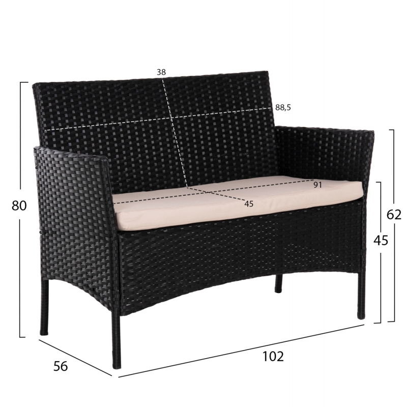 ΣΕΤ ΣΑΛΟΝΙ 4ΤΜΧ STASIA HM6089.01 ΣΥΝΘ.RATTAN ΜΑΥΡΟ-ΚΑΠΟΥΤΣΙΝΟ ΜΑΞΙΛΑΡΙΑ ΣΕΤ ΣΑΛΟΝΙ 4ΤΜΧ STASIA HM6089.01 ΣΥΝΘ.RATTAN ΜΑΥΡΟ-ΚΑΠΟΥΤΣΙΝΟ ΜΑΞΙΛΑΡΙΑ