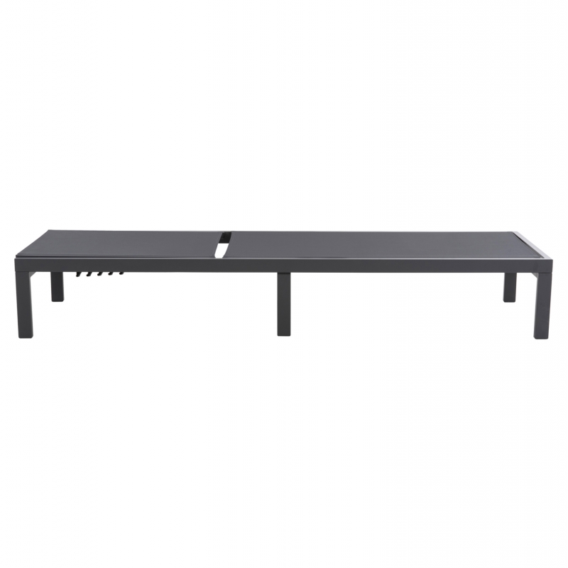 ΞΑΠΛΩΣΤΡΑ ΑΛΟΥΜΙΝΙΟΥ THATCHER HM5983.03 ΑΝΘΡΑΚΙ ΣΚΕΛΕΤΟΣ & TEXTILENE 196,5x64,5x92Υεκ