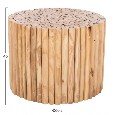 ΤΡΑΠΕΖΙ ΣΑΛΟΝΙΟΥ ΣΤΡΟΓΓΥΛΟ COOTER HM9864 ΚΛΑΔΙΑ TEAK-ΦΥΣΙΚΟ Φ60,5x46Υεκ. ΤΡΑΠΕΖΙ ΣΑΛΟΝΙΟΥ ΣΤΡΟΓΓΥΛΟ COOTER HM9864 ΚΛΑΔΙΑ TEAK-ΦΥΣΙΚΟ Φ60,5x46Υεκ.