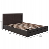ΚΡΕΒΑΤΙ ΜΕΛΑΜΙΝΗΣ CAPRI HM399.11 ΜΕ 2ΣΥΡΤΑΡΙΑ-WENGE- ΓΙΑ ΣΤΡΩΜΑ 160x200εκ. ΚΡΕΒΑΤΙ ΜΕΛΑΜΙΝΗΣ CAPRI HM399.11 ΜΕ 2ΣΥΡΤΑΡΙΑ-WENGE- ΓΙΑ ΣΤΡΩΜΑ 160x200εκ.