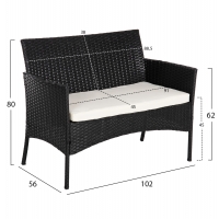 ΣΕΤ ΣΑΛΟΝΙ 4ΤΜΧ STASIA HM6089.04 ΣΥΝΘ.RATTAN ΜΑΥΡΟ-ΜΠΕΖ ΜΑΞΙΛΑΡΙΑ ΣΕΤ ΣΑΛΟΝΙ 4ΤΜΧ STASIA HM6089.04 ΣΥΝΘ.RATTAN ΜΑΥΡΟ-ΜΠΕΖ ΜΑΞΙΛΑΡΙΑ