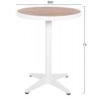 ΤΡΑΠΕΖΙ ΑΛΟΥΜΙΝΙΟΥ ΣΤΡΟΓΓΥΛΟ ALEXA HM6086.02 ΛΕΥΚΟ-POLYWOOD TOP ΦΥΣΙΚΟ Φ60x73Υεκ. ΤΡΑΠΕΖΙ ΑΛΟΥΜΙΝΙΟΥ ΣΤΡΟΓΓΥΛΟ ALEXA HM6086.02 ΛΕΥΚΟ-POLYWOOD TOP ΦΥΣΙΚΟ Φ60x73Υεκ.