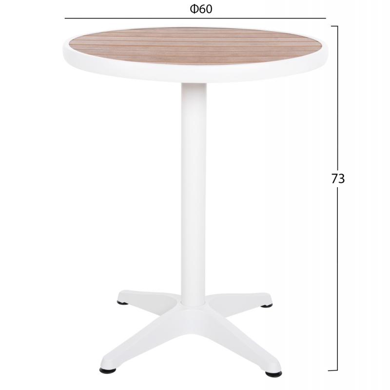 ΤΡΑΠΕΖΙ ΑΛΟΥΜΙΝΙΟΥ ΣΤΡΟΓΓΥΛΟ ALEXA HM6086.02 ΛΕΥΚΟ-POLYWOOD TOP ΦΥΣΙΚΟ Φ60x73Υεκ. ΤΡΑΠΕΖΙ ΑΛΟΥΜΙΝΙΟΥ ΣΤΡΟΓΓΥΛΟ ALEXA HM6086.02 ΛΕΥΚΟ-POLYWOOD TOP ΦΥΣΙΚΟ Φ60x73Υεκ.