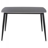 ΤΡΑΠΕΖΙ RAVEN HM9854.02 ΚΕΡΑΜΙΚΟ TOP ΜΑΥΡΟ ΜΑΡΜΑΡΟ-ΜΑΥΡΟ ΜΕΤΑΛΛΟ 117,5x67,5x76Υεκ.