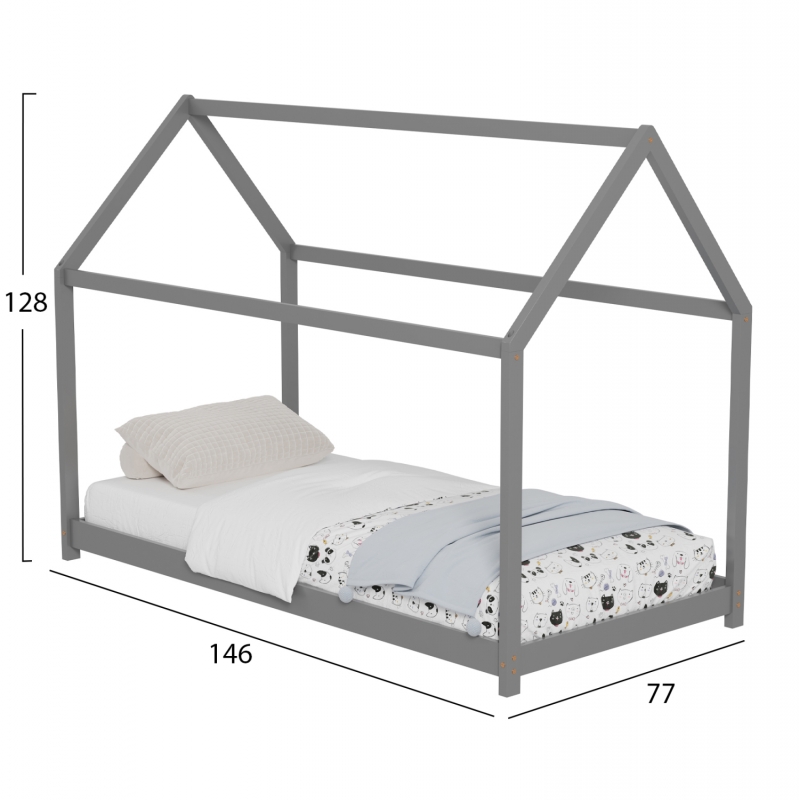 ΚΡΕΒΑΤΙ ΠΑΙΔΙΚΟ PEPE HM678.05 τ.MONTESSORI ΞΥΛΟ ΠΕΥΚΟ ΓΚΡΙ- 140x70εκ ΚΡΕΒΑΤΙ ΠΑΙΔΙΚΟ PEPE HM678.05 τ.MONTESSORI ΞΥΛΟ ΠΕΥΚΟ ΓΚΡΙ- 140x70εκ