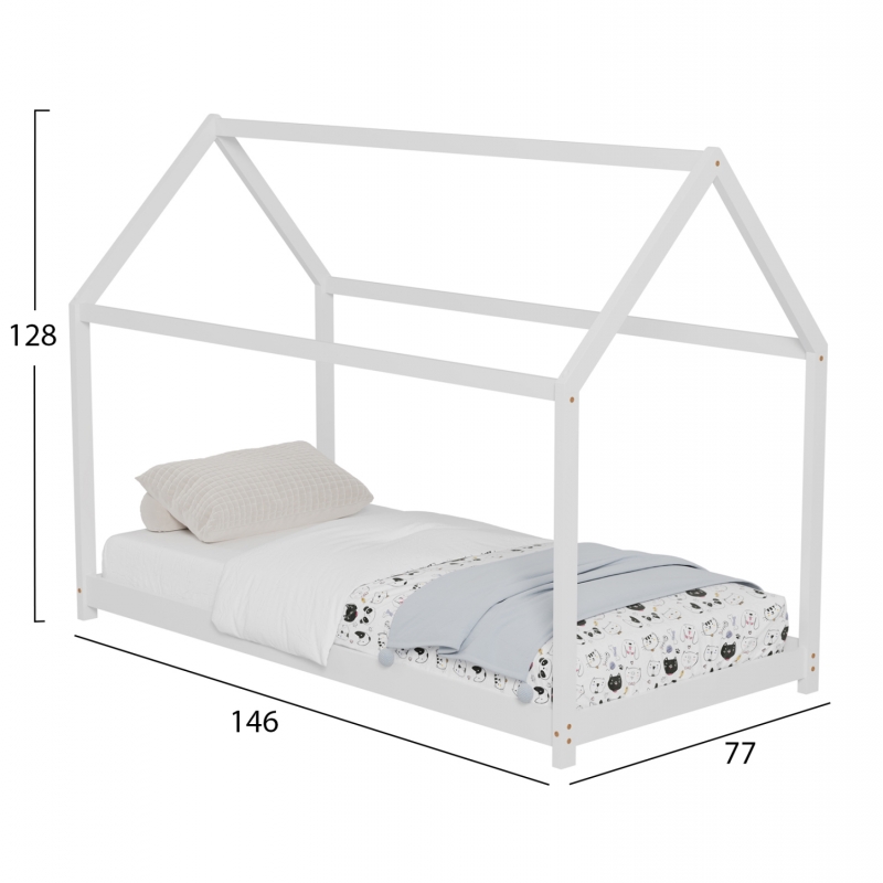 ΚΡΕΒΑΤΙ ΠΑΙΔΙΚΟ PEPE HM678.03 τ.MONTESSORI ΞΥΛΟ ΠΕΥΚΟ ΛΕΥΚΟ- 140x70εκ ΚΡΕΒΑΤΙ ΠΑΙΔΙΚΟ PEPE HM678.03 τ.MONTESSORI ΞΥΛΟ ΠΕΥΚΟ ΛΕΥΚΟ- 140x70εκ