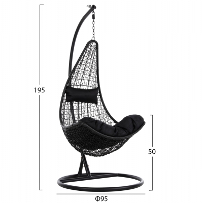 ΚΡΕΜΑΣΤΗ ΠΟΛΥΘΡΟΝΑ ΦΩΛΙΑ MILLIE HM5996.02 ΜΕΤΑΛΛΟ-ΣΥΝΘ.RATTAN ΜΑΥΡΟ Φ95x195Υεκ. ΚΡΕΜΑΣΤΗ ΠΟΛΥΘΡΟΝΑ ΦΩΛΙΑ MILLIE HM5996.02 ΜΕΤΑΛΛΟ-ΣΥΝΘ.RATTAN ΜΑΥΡΟ Φ95x195Υεκ.