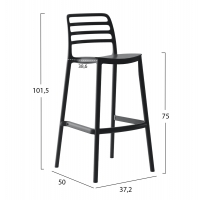 ΣΚΑΜΠΟ BAR ΠΟΛΥΠΡΟΠΥΛΕΝΙΟΥ SNOD HM6099.02 ΜΑΥΡΟ 37,2x50x101,5Υεκ. ΣΚΑΜΠΟ BAR ΠΟΛΥΠΡΟΠΥΛΕΝΙΟΥ SNOD HM6099.02 ΜΑΥΡΟ 37,2x50x101,5Υεκ.