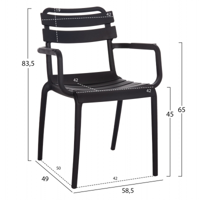 ΠΟΛΥΘΡΟΝΑ ΠΟΛΥΠΡΟΠΥΛΕΝΙΟΥ PHILLY HM6123.02 ΜΑΥΡΟ 58.5x49x83.5Υεκ. ΠΟΛΥΘΡΟΝΑ ΠΟΛΥΠΡΟΠΥΛΕΝΙΟΥ PHILLY HM6123.02 ΜΑΥΡΟ 58.5x49x83.5Υεκ.