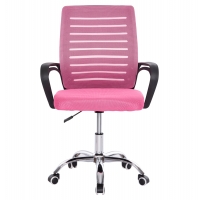 ΚΑΡΕΚΛΑ ΓΡΑΦΕΙΟΥ TRAIL HM1192.35 ΡΟΖ MESH-ΠΟΔΙ ΧΡΩΜΙΟΥ 62x51x98Υεκ.