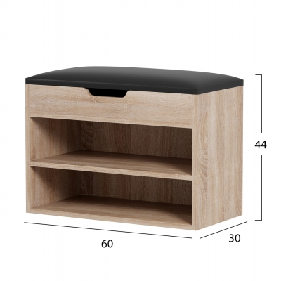 ΠΑΠΟΥΤΣΟΘΗΚΗ ΜΕ ΚΑΘΙΣΜΑ ROMIR HM2477.01 ΜΕΛΑΜΙΝΗ ΣΕ ΣΟΝΑΜΑ-ΚΑΘΙΣΜΑ ΚΑΦΕ 60x30x44Υ ΠΑΠΟΥΤΣΟΘΗΚΗ ΜΕ ΚΑΘΙΣΜΑ ROMIR HM2477.01 ΜΕΛΑΜΙΝΗ ΣΕ ΣΟΝΑΜΑ-ΚΑΘΙΣΜΑ ΚΑΦΕ 60x30x44Υ