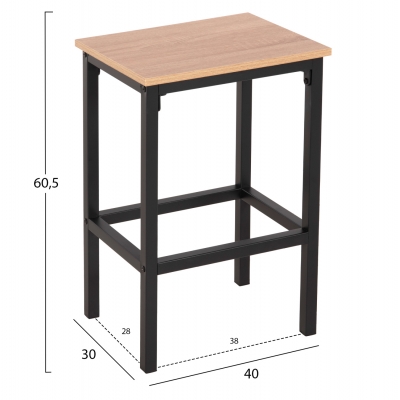 ΣΕΤ ΤΡΑΠΕΖΑΡΙΑ ΜΠΑΡ 5ΤΜΧ BOXY HM9882.01 ΜΑΥΡΟ ΜΕΤΑΛΛΟ-ΜΕΛΑΜΙΝΗ ΣΕ SONAMA ΣΕΤ ΤΡΑΠΕΖΑΡΙΑ ΜΠΑΡ 5ΤΜΧ BOXY HM9882.01 ΜΑΥΡΟ ΜΕΤΑΛΛΟ-ΜΕΛΑΜΙΝΗ ΣΕ SONAMA