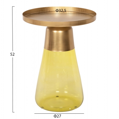 ΒΟΗΘΗΤΙΚΟ ΤΡΑΠΕΖΑΚΙ VALERY HM9732 ΠΡΑΣΙΝΟ ΓΥΑΛΙ-ΧΡΥΣΟ ΜΕΤΑΛΛΟ Φ39,5x52Υεκ ΒΟΗΘΗΤΙΚΟ ΤΡΑΠΕΖΑΚΙ VALERY HM9732 ΠΡΑΣΙΝΟ ΓΥΑΛΙ-ΧΡΥΣΟ ΜΕΤΑΛΛΟ Φ39,5x52Υεκ