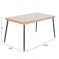 ΤΡΑΠΕΖΙ ΟΡΘΟΓΩΝΙΟ ALLEGRA HM5537.11 ΜΕΤΑΛ.ΜΑΥΡΟ-P.E. RATTAN ΦΥΣΙΚΟ 139,5x79,5x73Υεκ. ΤΡΑΠΕΖΙ ΟΡΘΟΓΩΝΙΟ ALLEGRA HM5537.11 ΜΕΤΑΛ.ΜΑΥΡΟ-P.E. RATTAN ΦΥΣΙΚΟ 139,5x79,5x73Υεκ.