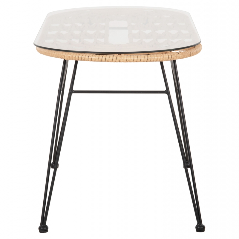 ΤΡΑΠΕΖΙ ΟΒΑΛ ΧΑΜΗΛΟ ALLEGRA HM5695.11 ΜΠΕΖ WICKER-ΜΑΥΡΟ ΜΕΤΑΛΛΟ 100x45x51,5Υεκ. ΤΡΑΠΕΖΙ ΟΒΑΛ ΧΑΜΗΛΟ ALLEGRA HM5695.11 ΜΠΕΖ WICKER-ΜΑΥΡΟ ΜΕΤΑΛΛΟ 100x45x51,5Υεκ.